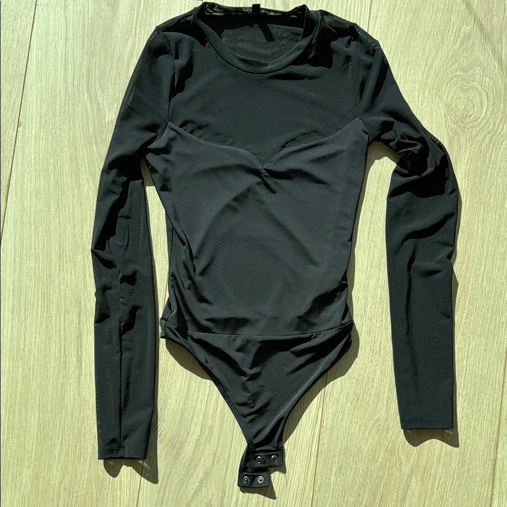Black Long Sleeve Bodysuit